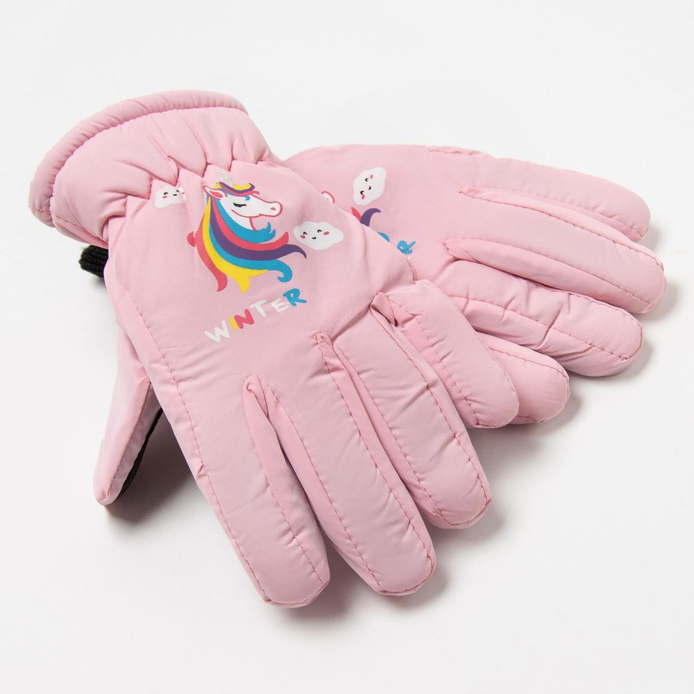 Перчатки д/девочки р.15 розовый 9879970 (Rossini), 1 шт.