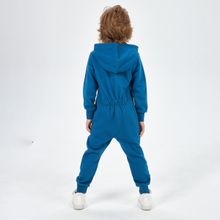 Синий комбинезон для мальчика из футера KOGANKIDS