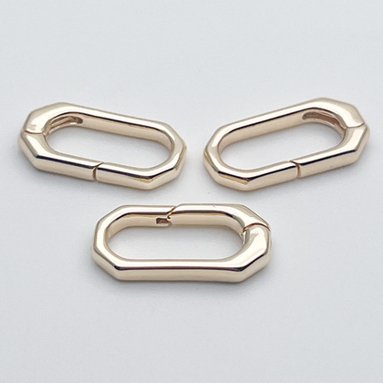 Замок-кольцо, цвет золото, размер 20*10 мм, цена за 1 шт