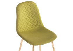 Стул на металлокаркасе Dabl khaki / gold