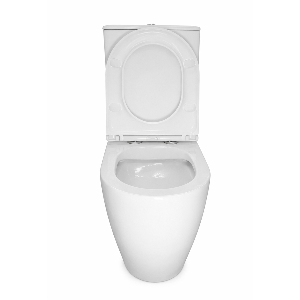 Унитаз-компакт безободковый WAVE PERSONA, гор,ниж,2-кн.арм,дюро,м/л,быстр,БЕЛЫЙ глянец