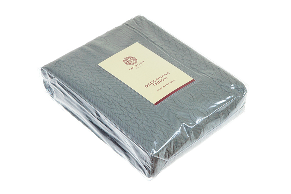 Покрывало 240х260 Luxberry Зефир зеленое Португалия фото