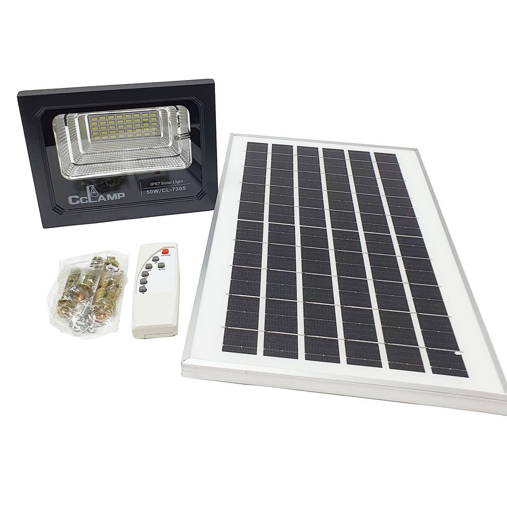 Прожектор с солнечной панелью CL-730S   50W