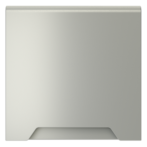 Накладка для розетки с заземлением, защитными шторками и крышкой, S70 (сталь)