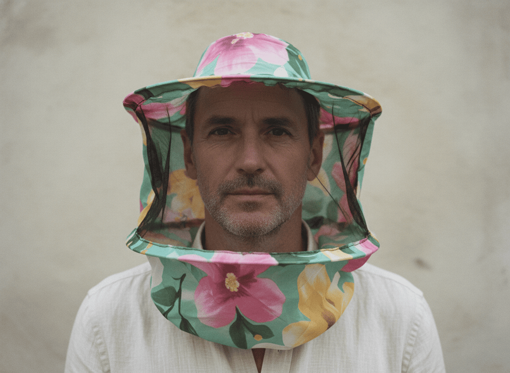 Сетка лицевая ПОД ХАЛАТ (нерж кольцо) полиэстер (со шнурком)