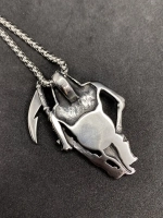 Подвеска Смерть с косой и Глазом на длинной цепочке Череп