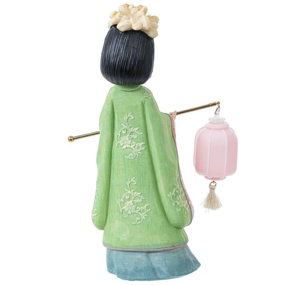 GAEM Фигурка декоративная "Гейша" (подсветка, 3xLR41) , L15 W9 H21 см, 2в.