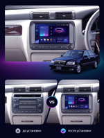 Магнитола для Toyota Crown / Crown Majesta S170 1999-2004 - Teyes CC3-2K монитор 10.36" 2K QLED на Android 10, ТОП процессор, CarPlay, 4G SIM-слот