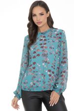 Блуза Волшебный шифон (бирюза) Diolche