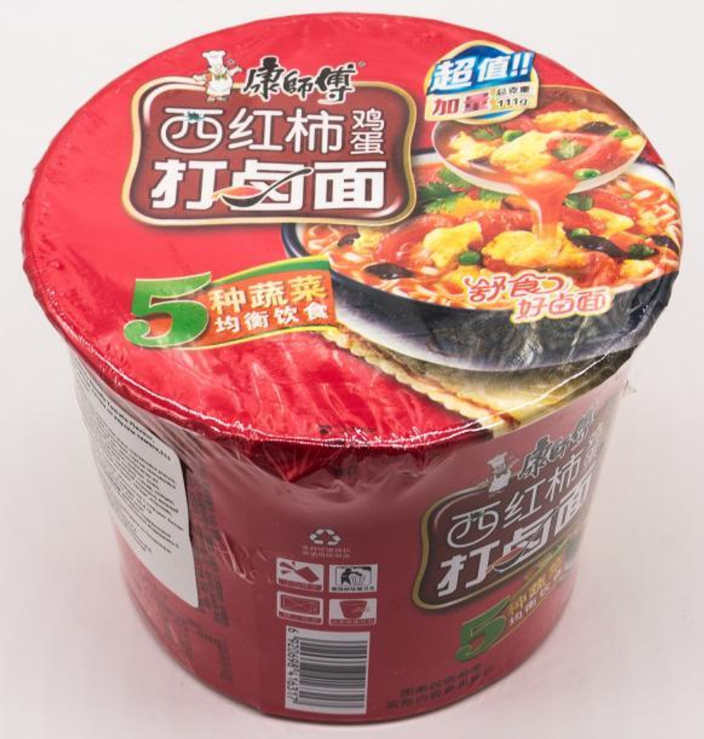 Лапша с томатным соусом Kang Shi Fu Noodle Tomato Flavour,111 гр