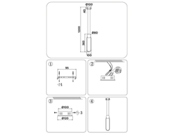 Ambrella Подвесной светодиодный светильник LineTech FL5260
