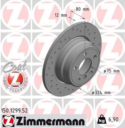 ZIMMERMANN - 150129952-ZIM - Brake Disc