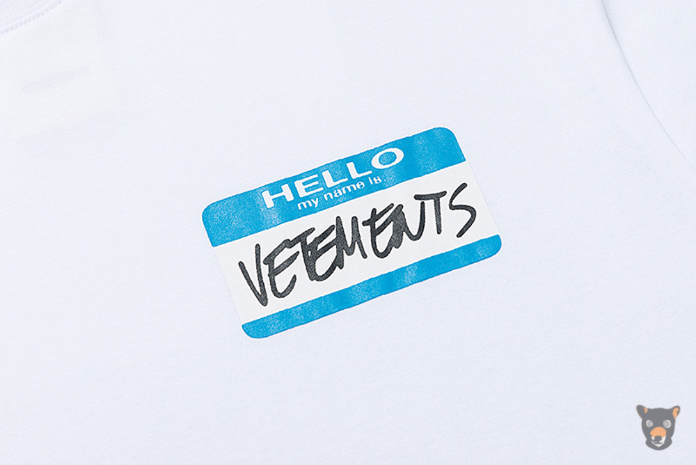 Футболка Vetements "My Name Is Vetements"