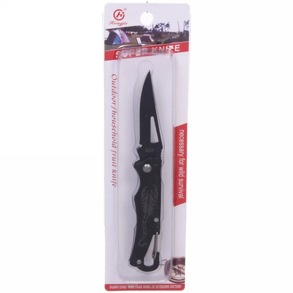 Нож универсальный ТУРИСТМАСТЕР, складной 14 см, блистер 503