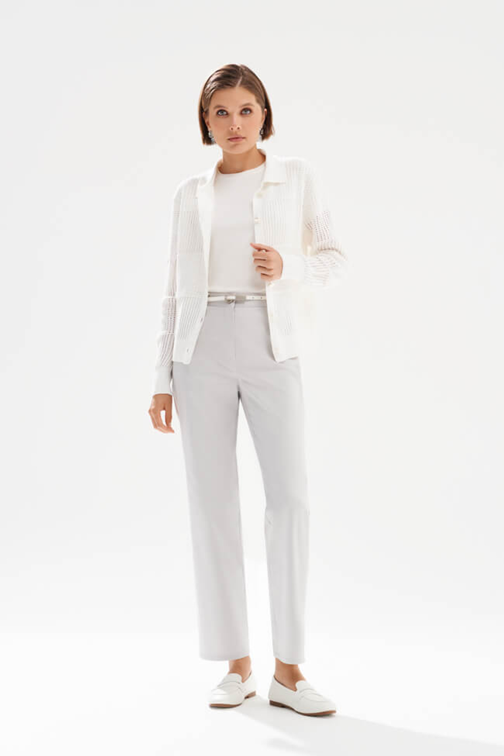 31335 Брюки женские (светло-серый джинс)