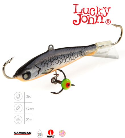 Балансир LUCKY JOHN Nordic №6 (+тройник), цвет 47H, арт. 51601-47H