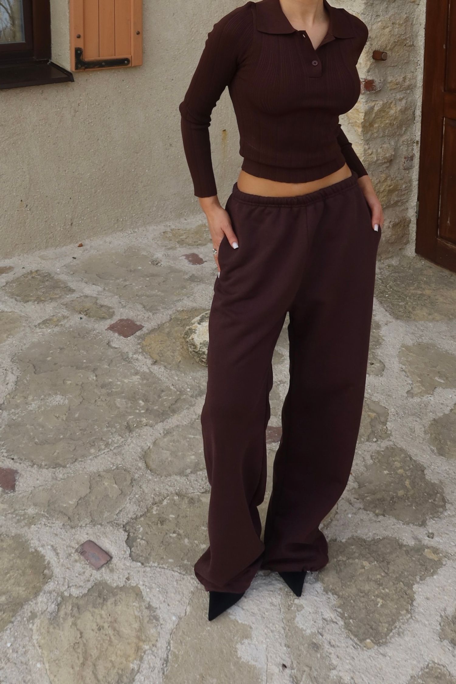 брюки introvert, deep chocolate