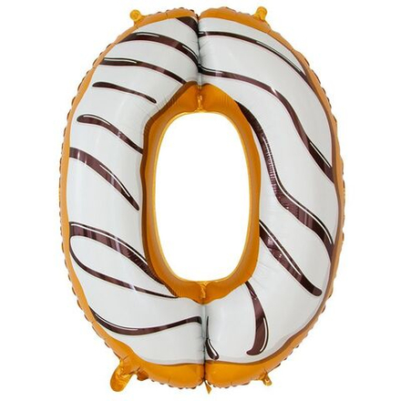 Шар-фольга цифра "Пончик"