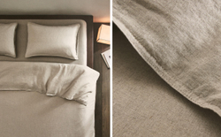 Пододеяльник Zara Home, лён 100%, однотонный, 7180/088