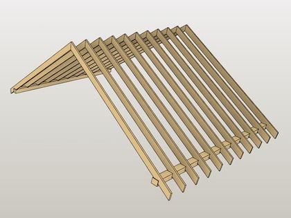 Крепление стропил