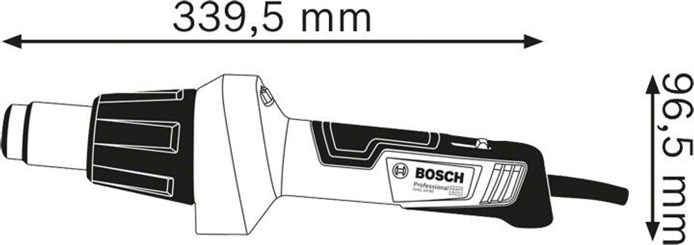 Фен строительный сетевой BOSCH GHG 20-60 06012A6400