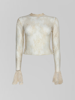 Комплект Kasiet из платья-комбинации с кружевной вставкой и кофты из гипюра