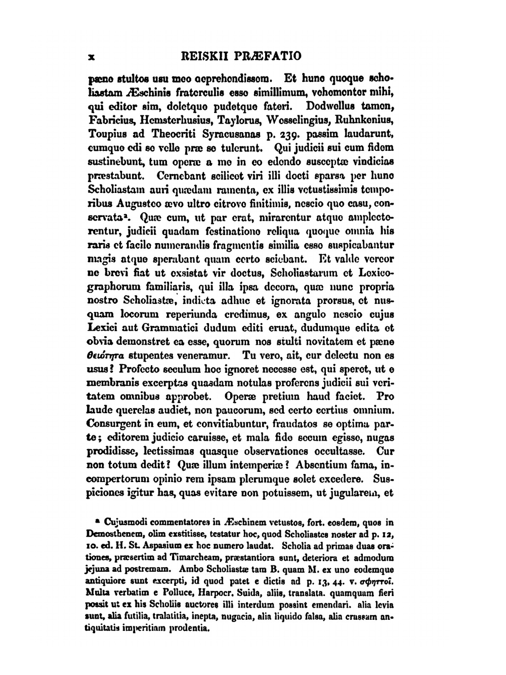 Scholia Graeca in Aeschinem et Isocratem ex conicibus aucta et emendata | Dindorf Wilhelm