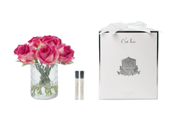 Букет роз ароматизированный и 2 спрея по 10мл Cote Noire Herringbone Clear Magenta ярко-розовый