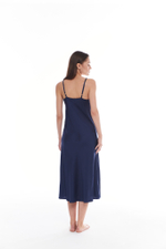 Сорочка из тенселя черничный