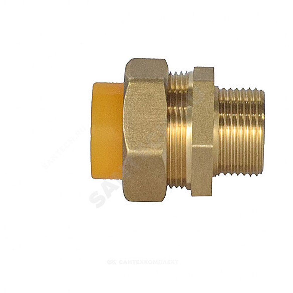 Муфта латунь 15Aх1/2" обжим/НР для газоснабжения STAHLMANN SSMG1501/2BGZ