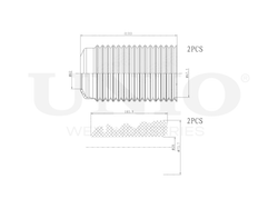 Комплект пыльник и отбойник UNIO DUC-50090