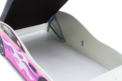 Кровать с матрасом Бельмарко Бондмобиль розовый