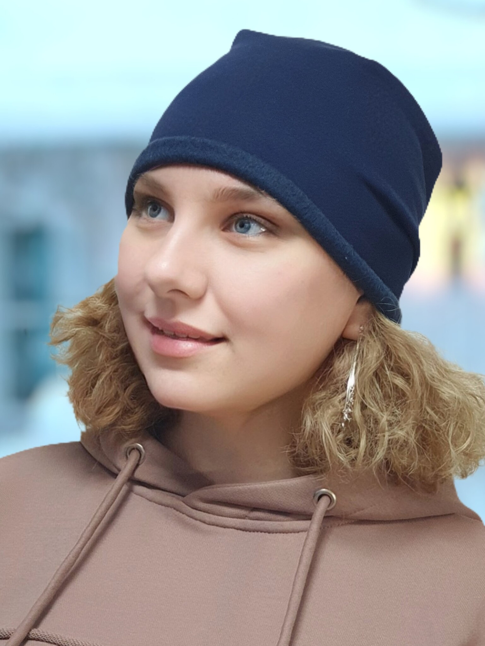 Шапка ДЖЕК хлопковая утепленная с валиком