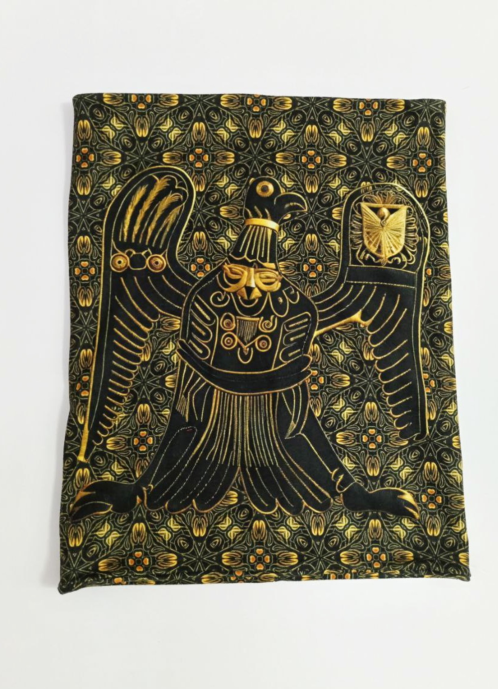 Двусторонний снуд «Орёл и Лев» по мотивам белокаменной резьбы домонгольских храмов древней Руси