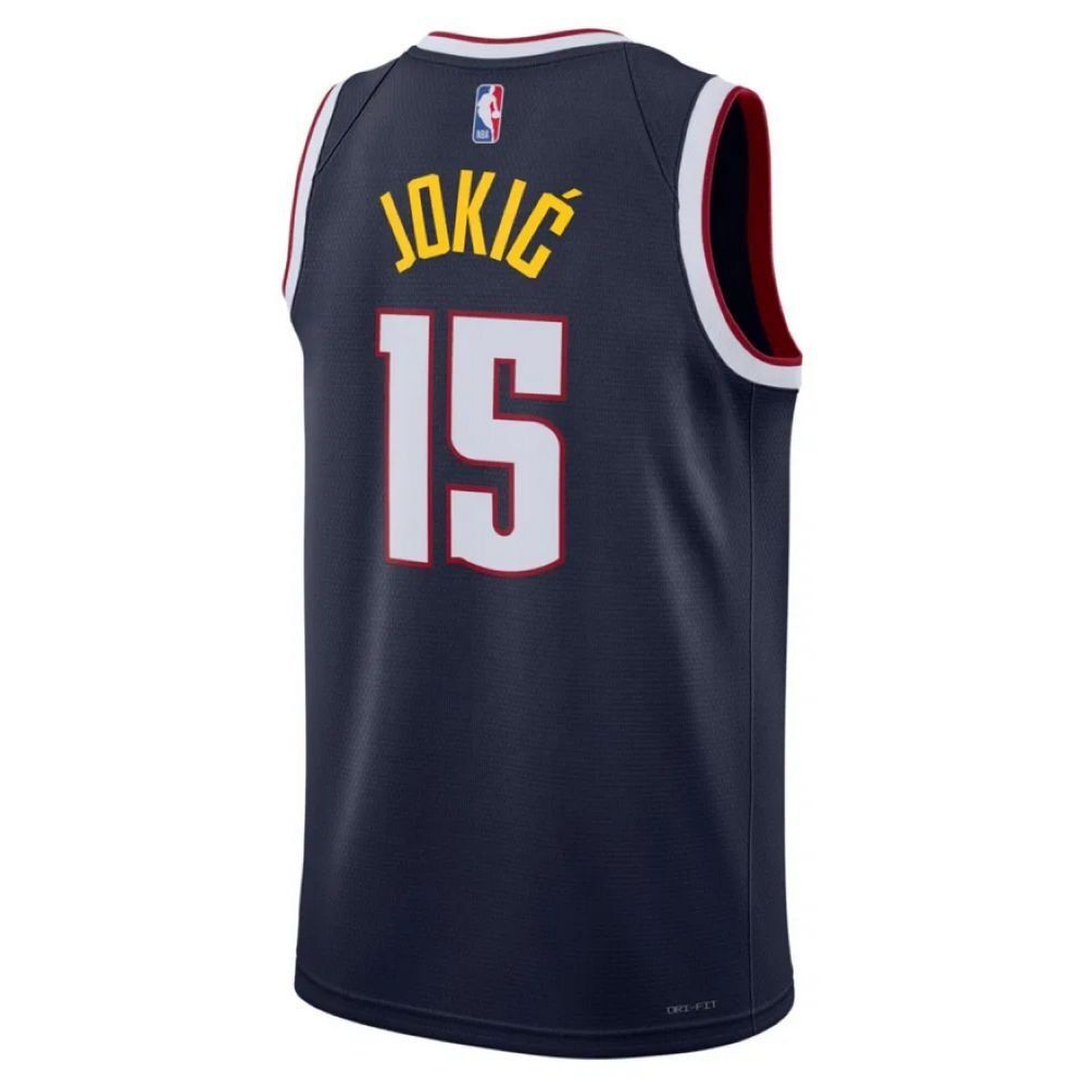 Баскетбольная джерси Nike Dri-FIT NBA Swingman Icon Edition Jersey 2022/23 Denver Nuggets Nikola Jokic Navy Blue