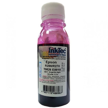 Чернила для Epson R200/R270/R290/T50/P50/L800, 0,1л, InkTec, magenta light.