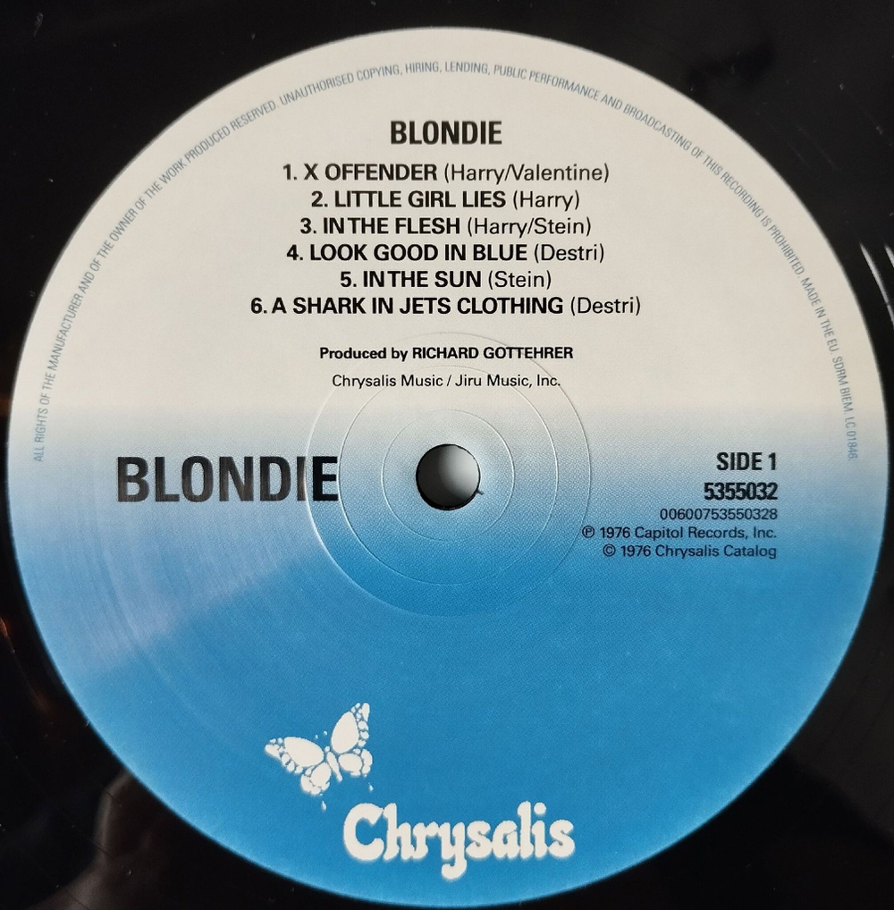 Винтажная виниловая пластинка LP Blondie X Offender (EU 2015)