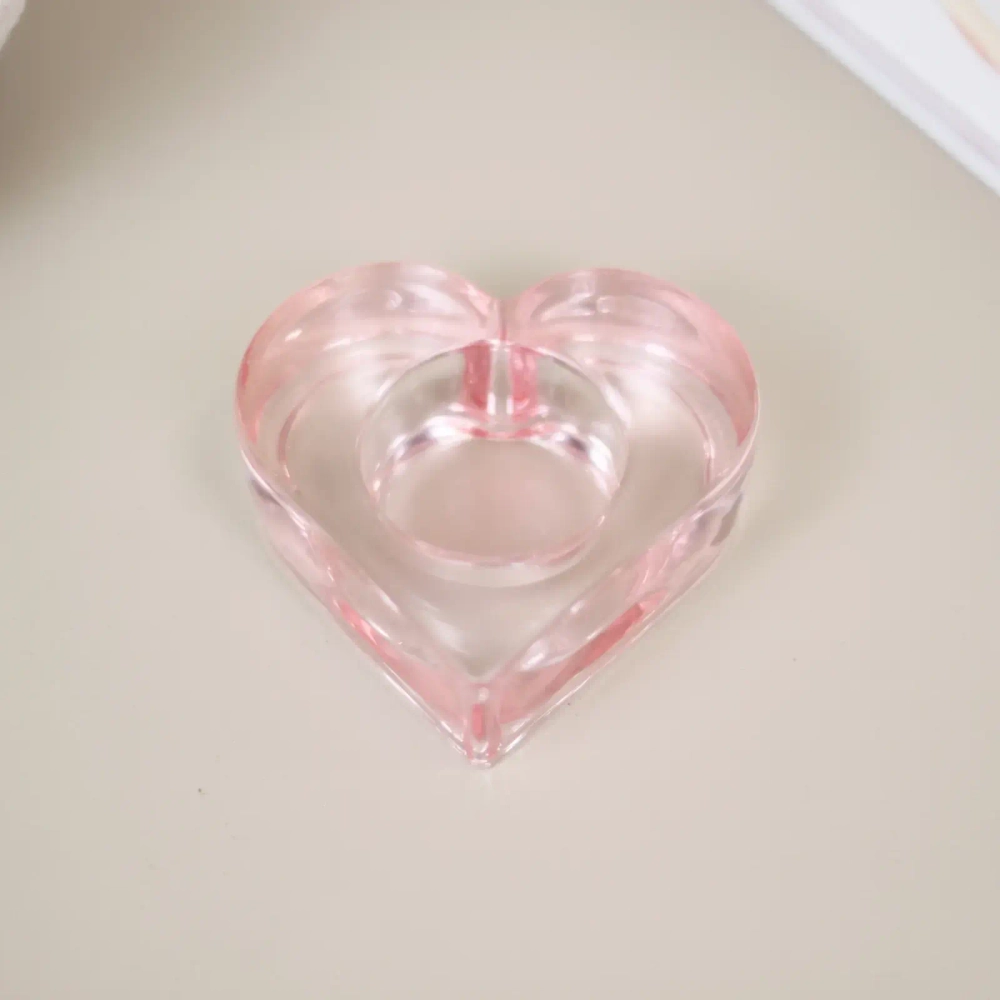 Подсвечник «Тайна любви» 8,5*8,3*3 см, Розовый нежный