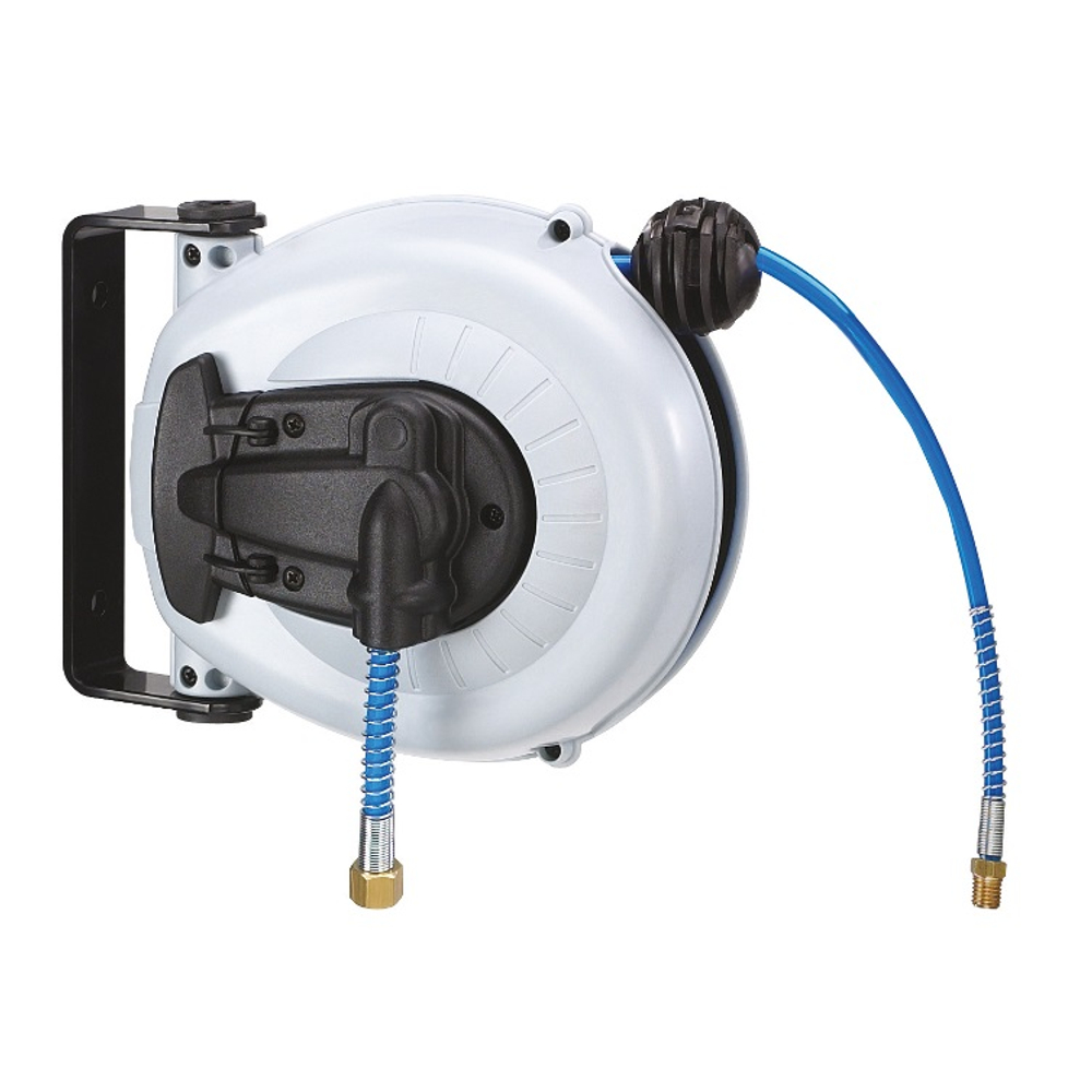 Пластиковая катушка закрытого типа для воздуха, шланг длиной 5+1 м, 6х8 мм., GARTEC (Италия)