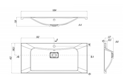 Раковина мебельная Акватон Брук 100 белый