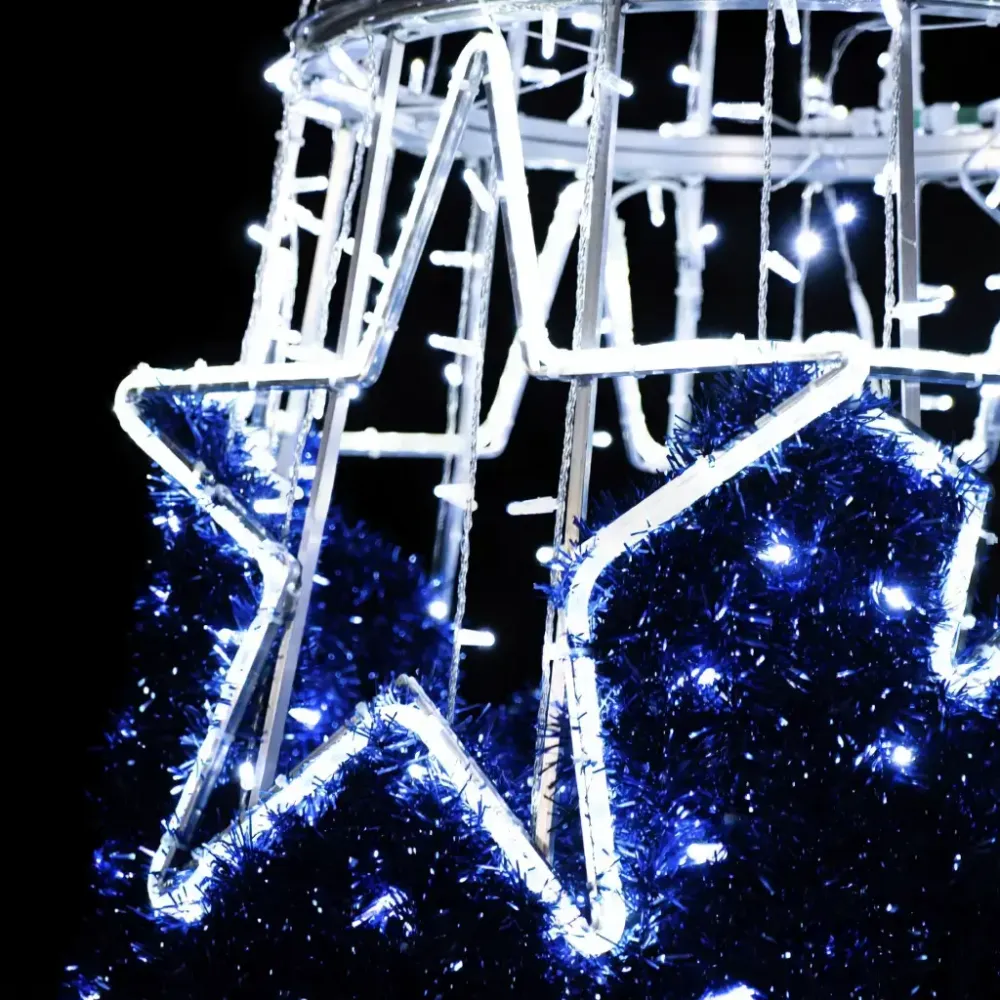 Светодиодная елка-конус "Звездная"