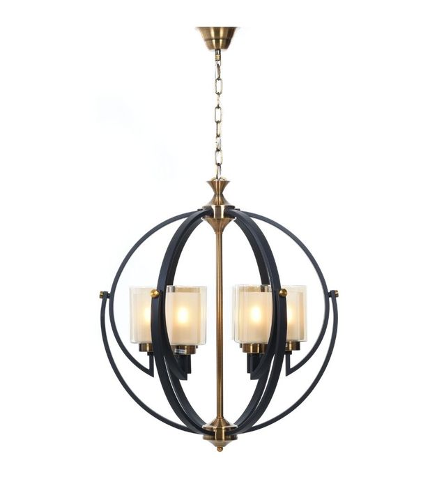 Подвесная люстра Lumina Deco Bergen LDP 1232-6 BK+MD