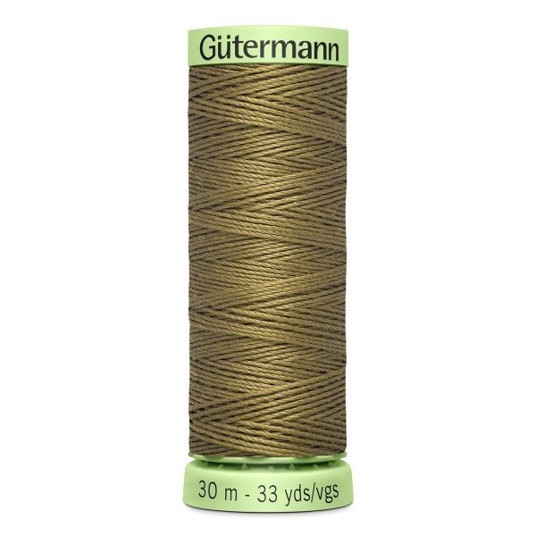 Нитки отделочные Gutermann Top Stitch 30 (30 метров), 5 кат. | 528 защитно-оливковый