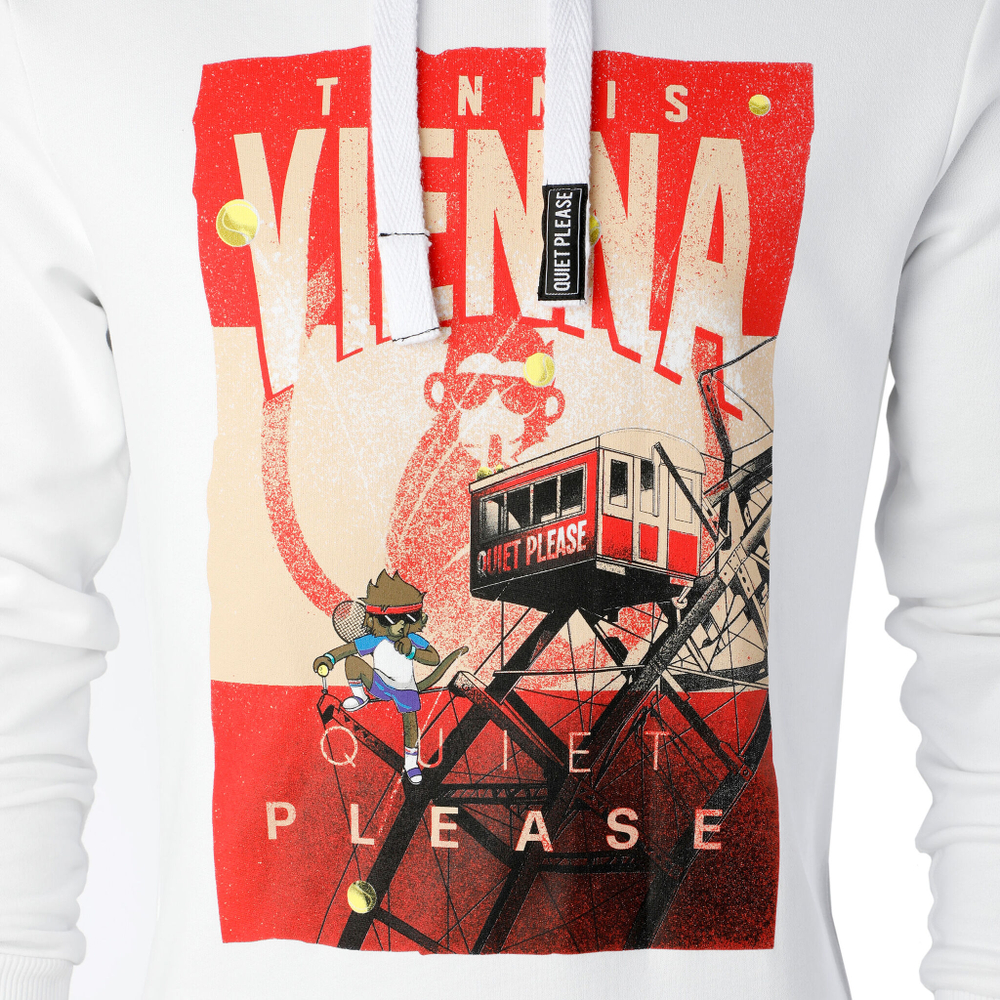 Мужская кофта теннисная Quiet Please Vienna Men - White, Multicoloured