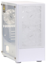 КОРПУС 1STPLAYER FIREBASE X4-M-F7, MINI TOWER, M-ATX, WHITE, 2X3.5"/2X2.5", 2XUSB2.0, USB3.0