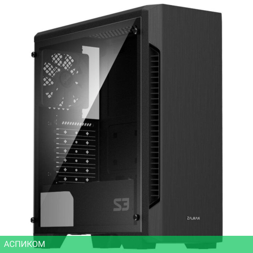 Корпус Zalman ATX без БП S3 TG Black