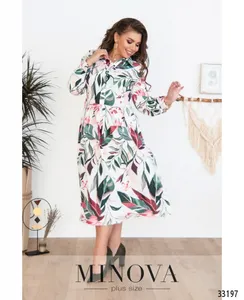 Платье 3120Б-молочный Minova