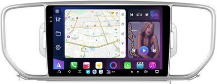 Магнитола для KIA Sportage 4 2016-2018 - FarCar GX576M монитор 9.5" 2K QLED на Android 14, TS20, 6+128Гб, CarPlay, 4G SIM-слот