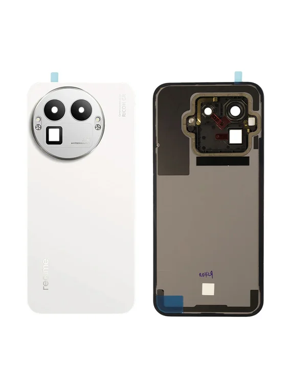 Задняя крышка для Realme GT 8 Pro белая (White) со стеклом камеры