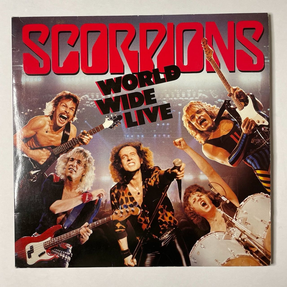 Винтажная виниловая пластинка LP Scorpions World Wide Live (Germany 1985) (Poster) Still Loving You